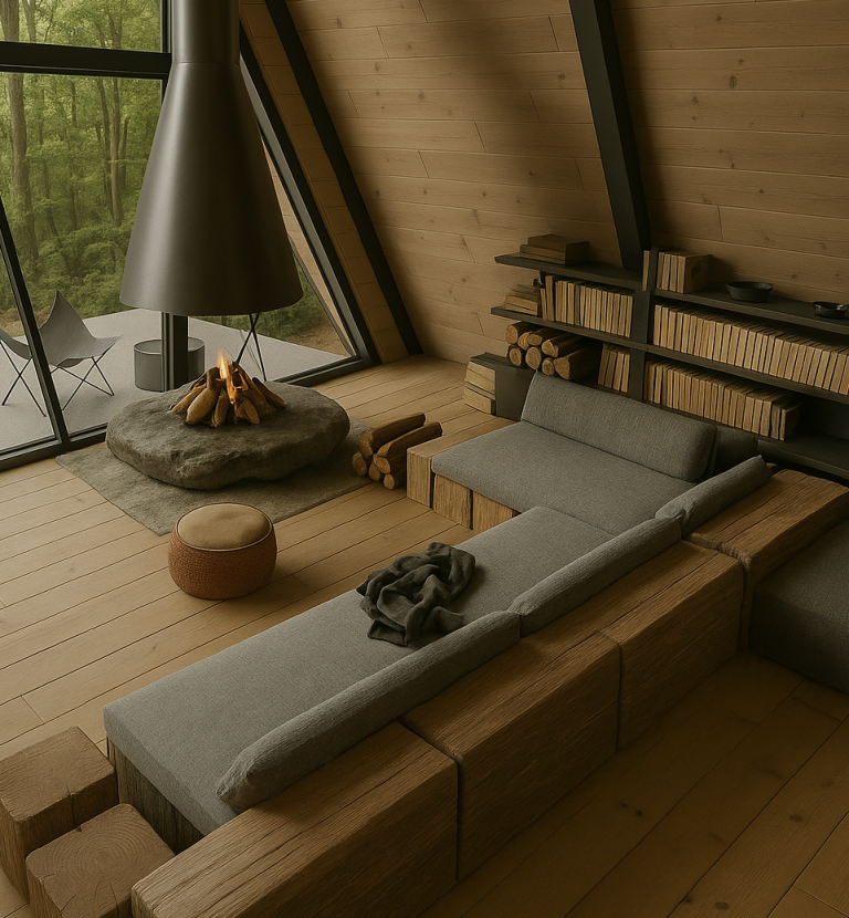 Essbereich und Küche im Tiny House – maßgefertigte Raumlösung mit Holz und Naturmaterialien