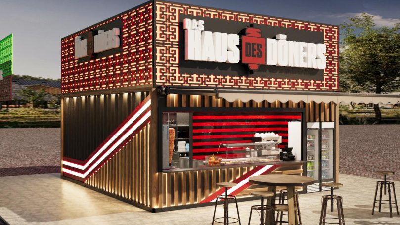 Premium Boutique-Container außen Verkaufscontainer mit orientalischem Design